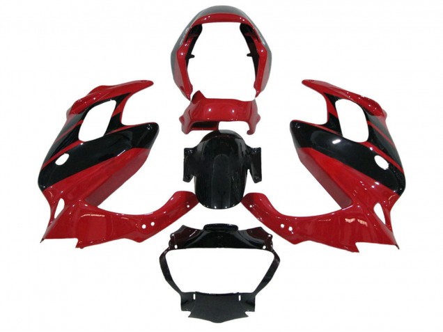 Rouge Noir Brillant Carénage Moto Honda VTR1000F 1997-2005