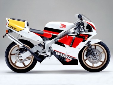Blanc Rouge Jaune Noir Carénage Moto Honda NSR250R 1990-1993 Pas Chère