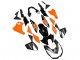 Orange Noir Brillant Carénage Moto Kawasaki Z1000 2010-2013