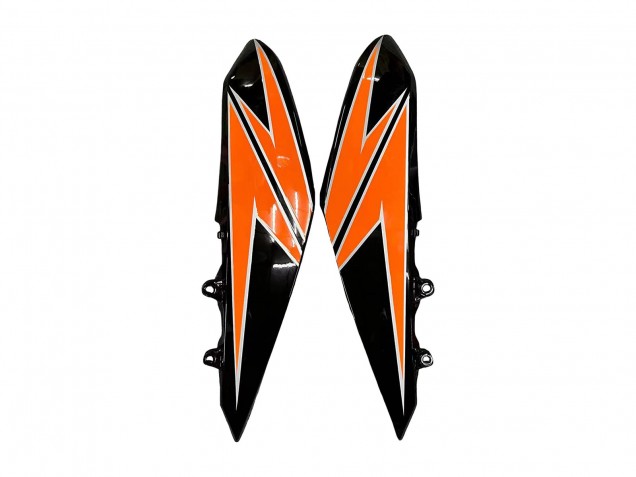 Orange Noir Brillant Carénage Moto Kawasaki Z1000 2010-2013