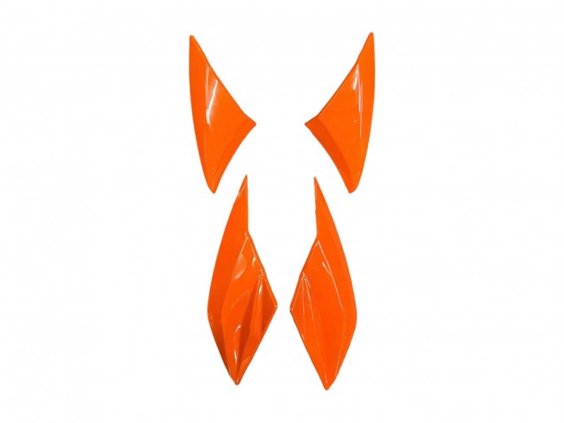 Orange Noir Brillant Carénage Moto Kawasaki Z1000 2010-2013