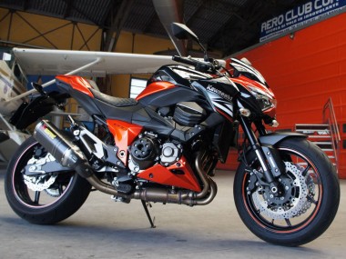 Rouge Blanc Orange Noir Carénage Moto Kawasaki Z1000 2014-2019 Pas Chère
