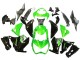 Vert Noir Brillant Carénage Moto Kawasaki Z800 2013-2018
