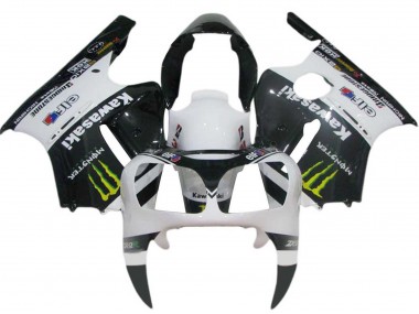 Blanc Noir Jaune Elf Monstre Carénage Moto Kawasaki ZX12R 2000-2001 Pas Chère