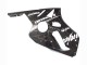 Noir Brillant Blanc Elf Neige Carénage Moto Kawasaki ZX12R 2000-2001