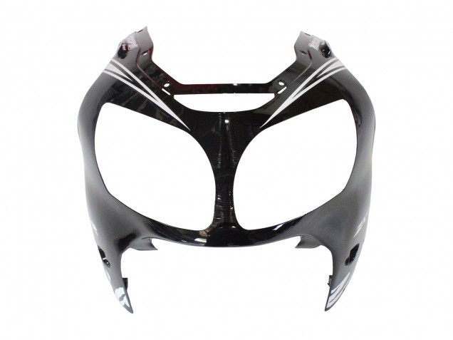 Noir Brillant Blanc Elf Neige Carénage Moto Kawasaki ZX12R 2000-2001