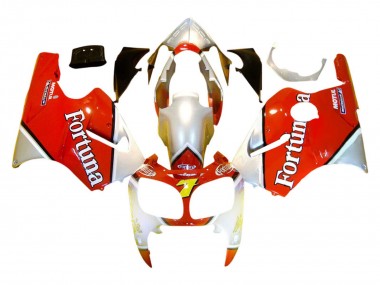 Argent Rouge Fortuna Motul 7 Carénage Moto Kawasaki ZX12R 2000-2001 Pas Chère