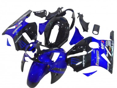 Noir Brillant Bleu Monstre Carénage Moto Kawasaki ZX12R 2000-2001 Pas Chère