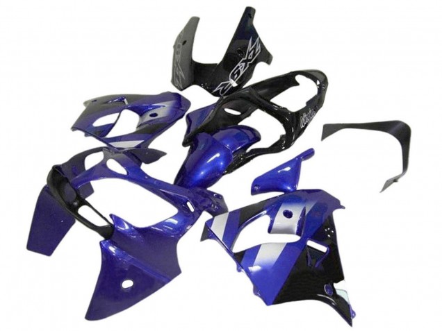 Bleu Blanc Noir Carénage Moto Kawasaki ZX12R 2002-2006