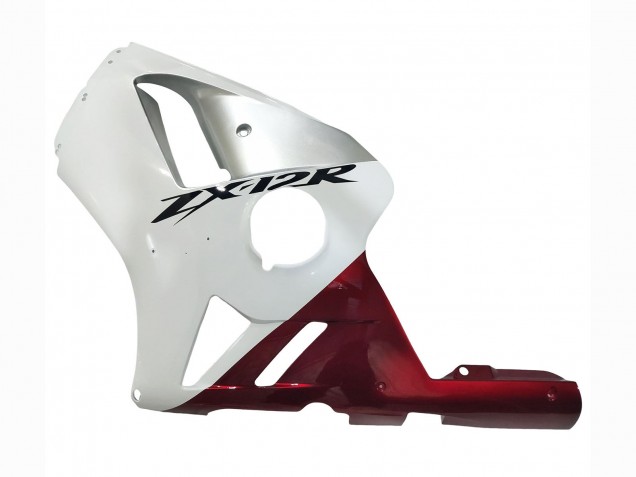 Blanc Rouge Noir Carénage Moto Kawasaki ZX12R 2002-2006