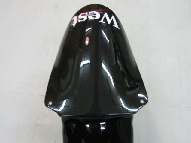 Noir Brillant Blanc West Carénage Moto Kawasaki ZX9R 2000-2001
