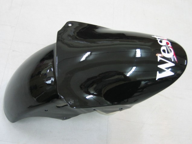 Noir Brillant Blanc West Carénage Moto Kawasaki ZX9R 2000-2001