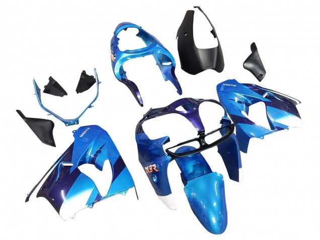 Bleu Noir Carénage Moto Kawasaki ZX9R 2000-2001