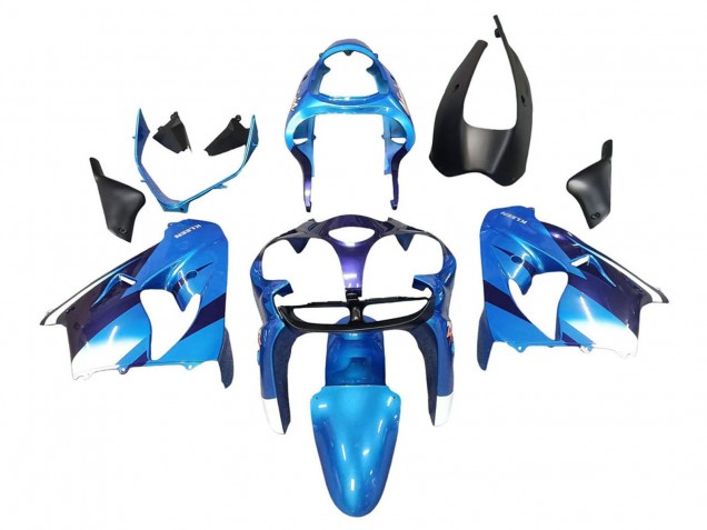 Bleu Noir Carénage Moto Kawasaki ZX9R 2000-2001