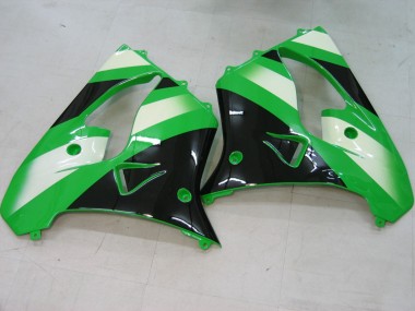 Vert Argent Noir Carénage Moto Kawasaki ZX9R 2000-2001 Pas Chère