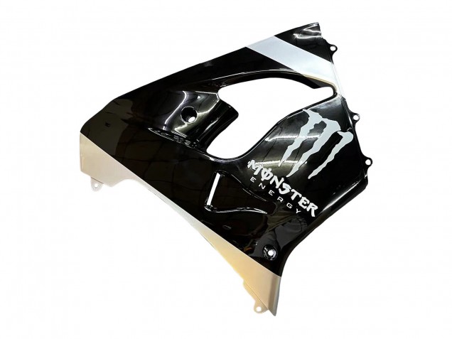 Argent Noir Brillant Monstre Elf Carénage Moto Kawasaki ZX9R 2002-2003