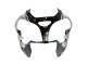 Argent Noir Brillant Monstre Elf Carénage Moto Kawasaki ZX9R 2002-2003