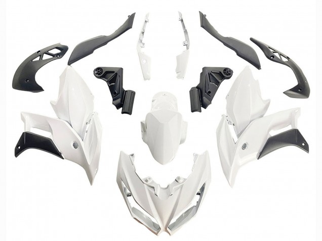 Blanc Noir Mat Carénage Moto Kawasaki Versys 650 2015-2021