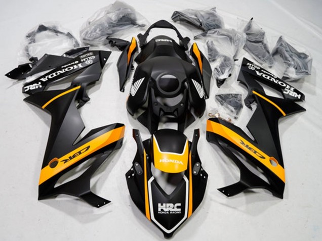 Noir Mat Jaune Blanc Carénage Moto Honda CBR650R 2019-2020