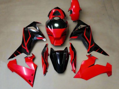 Rouge Noir Brillant Bande Carénage Moto Honda CBR650R 2019-2020 Pas Chère
