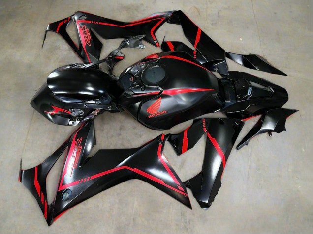 Noir Brillant Rouge Bande Carénage Moto Honda CBR650R 2019-2020