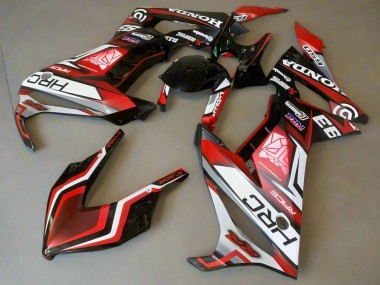 Blanc Rouge Noir Brillant HRC Carénage Moto Honda CBR650R 2019-2020 Pas Chère