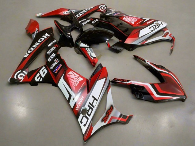 Blanc Rouge Noir Brillant HRC Carénage Moto Honda CBR650R 2019-2020