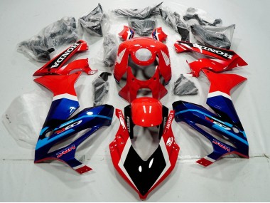 Rouge Blanc Bleu Noir Brillant HRC Carénage Moto Honda CBR650R 2019-2020 Pas Chère