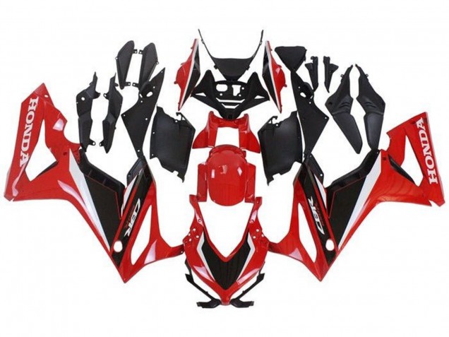 Rouge Blanc Noir Mat Carénage Moto Honda CBR650R 2019-2020