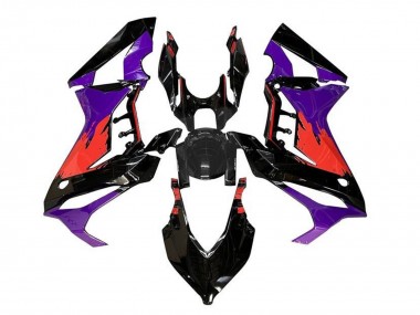 Violet Rouge Noir Brillant Carénage Moto Honda CBR650R 2019-2020 Pas Chère