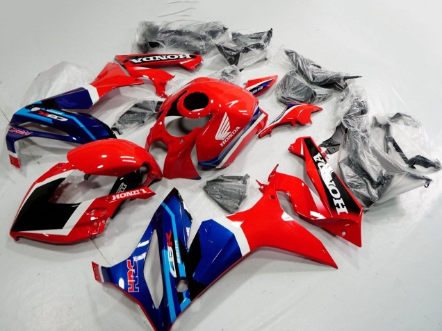 Rouge Bleu HRC Carénage Moto Honda CBR650R 2021-2023