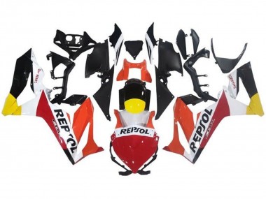 Orange Blanc Rouge Jaune Noir Brillant Repsol Carénage Moto Honda CBR650R 2021-2023 Pas Chère