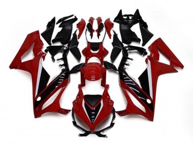Rouge Marron Noir Brillant Carénage Moto Honda CBR650R 2021-2023 Pas Chère