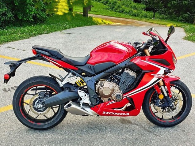 Rouge Blanc Noir Bande Carénage Moto Honda CBR650R 2021-2023