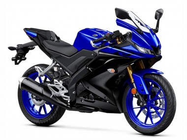 Bleu Noir Mat Carénage Moto Yamaha YZF R15 2018-2024 Pas Chère