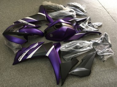 Blanc Violet Noir Mat Carénage Moto Yamaha YZF R3/R25 2015-2018 Pas Chère