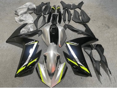Argent Jaune Noir Carénage Moto Yamaha YZF R3/R25 2015-2018 Pas Chère