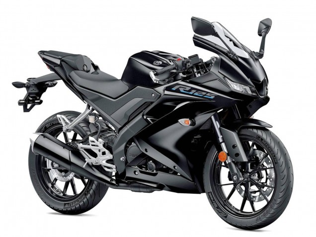 Noir Mat Carénage Moto Yamaha YZF R125 2019-2024
