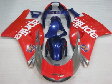 Rouge Argent Bleu Blanc Carénage Moto Aprilia RS250 1995-1997 Pas Chère