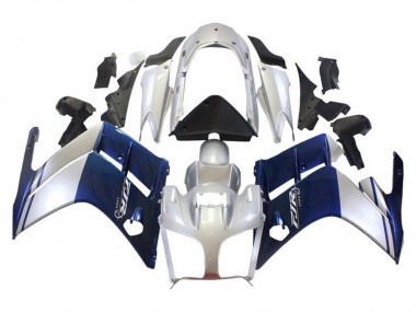Bleu Foncé Argent Carénage Moto Yamaha FJR1300 2013-2015 Pas Chère