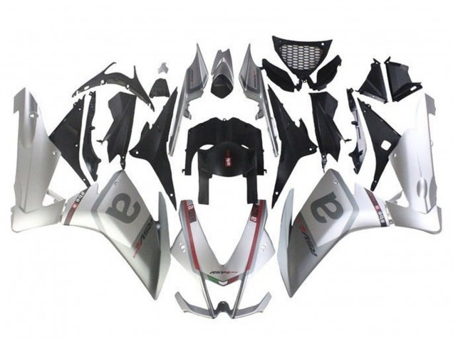 Argent Gris Noir Rouge Carénage Moto Aprilia RSV4 1000 2009-2015