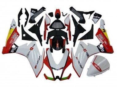 Blanc Rouge Noir Jaune Carénage Moto Aprilia RSV4 1000 2009-2015 Pas Chère