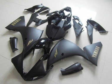 Noir Brillant Noir Mat Or Décalque Carénage Moto Yamaha YZF R1 2009-2011 Pas Chère