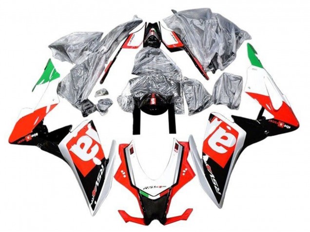 Rouge Noir Argent Vert Carénage Moto Aprilia RSV4 1000 2016-2020