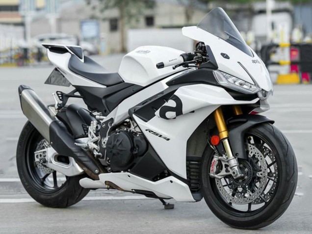 Blanc Carénage Moto Aprilia RSV4 1100 2021-2024
