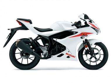 Blanc Rouge Carénage Moto Suzuki GSXR125 2017-2025 Pas Chère