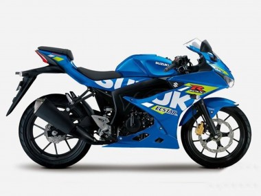 Bleu Jaune Ecstar Carénage Moto Suzuki GSXR125 2017-2025 Pas Chère
