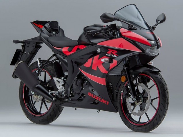 Noir Rouge Carénage Moto Suzuki GSXR125 2017-2025