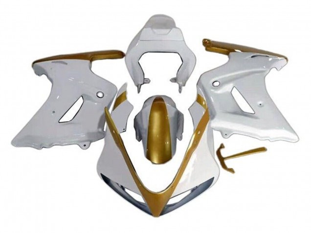 Blanc Or Carénage Moto Suzuki SV650 2003-2013