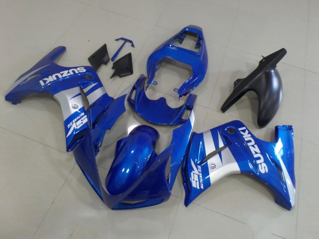Bleu Argent Blanc Carénage Moto Suzuki SV650 2003-2013